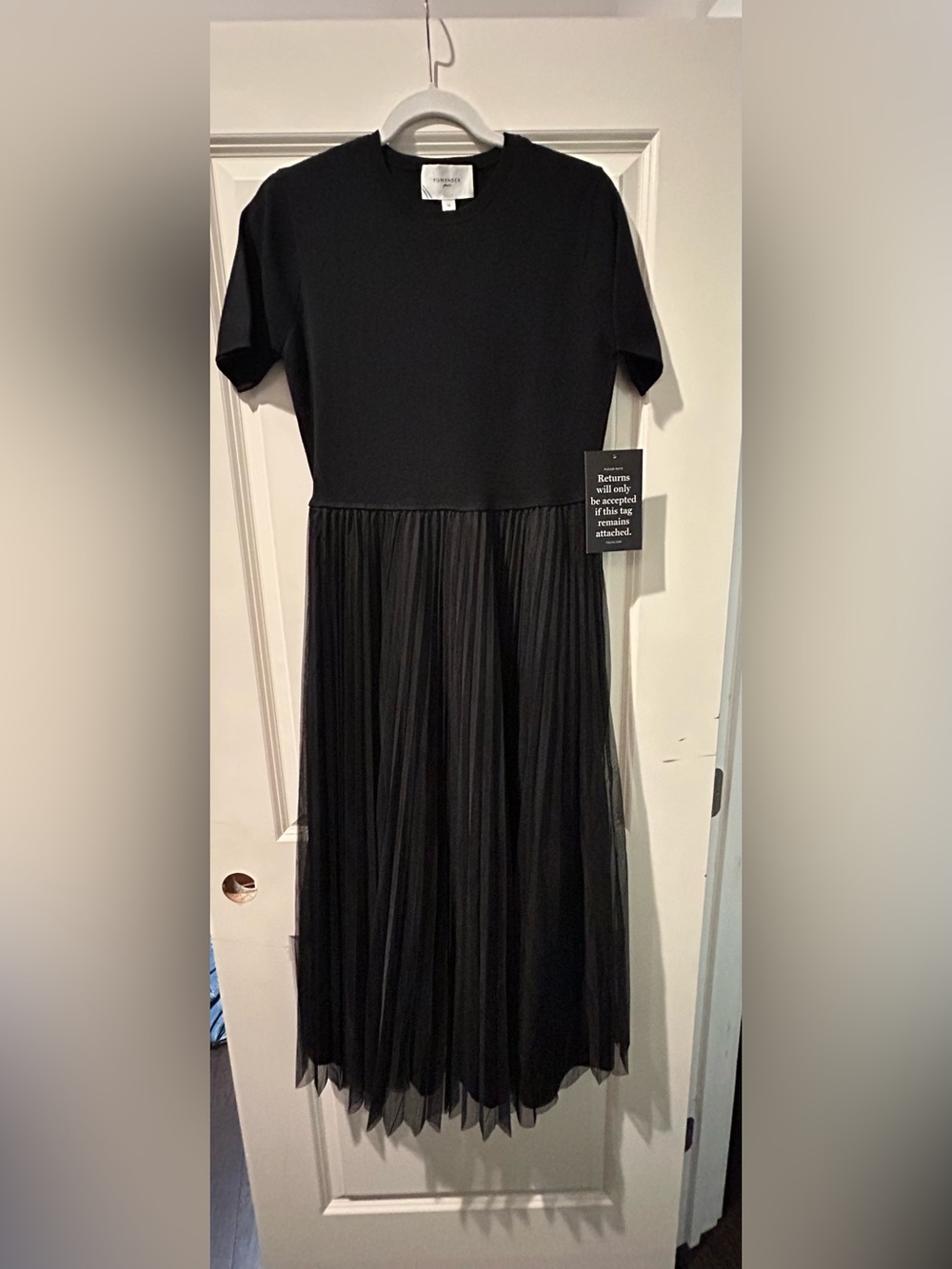 Pomander Place Black Midi Tulle Dress - Picture 6 of 7